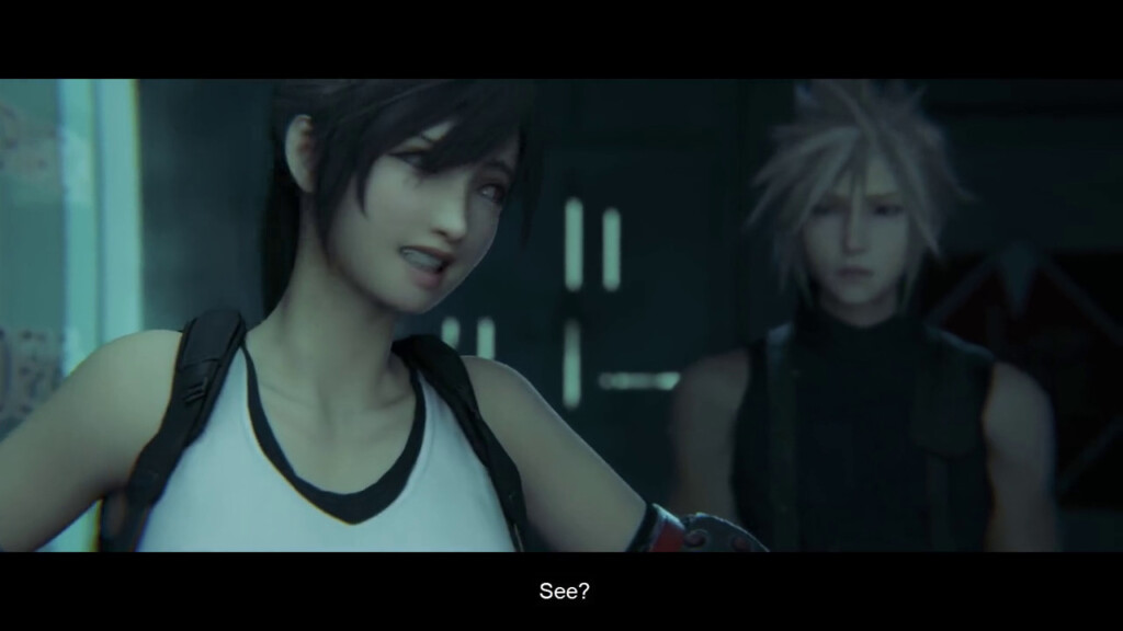 Tifa got caught by the soldiers