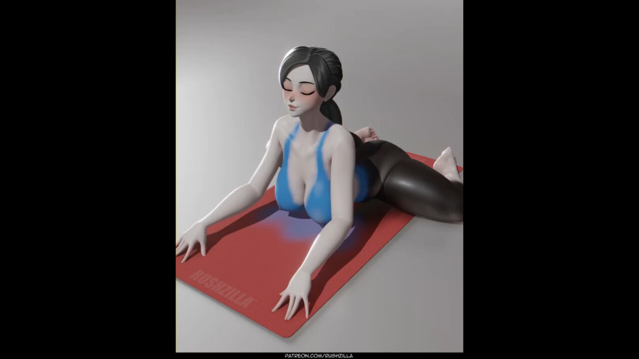 Yoga Session With Wii Fit Trainer