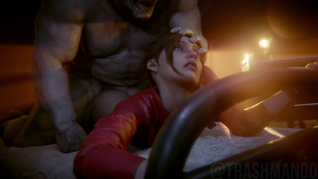 Claire Redfield proneboned by Nemesis