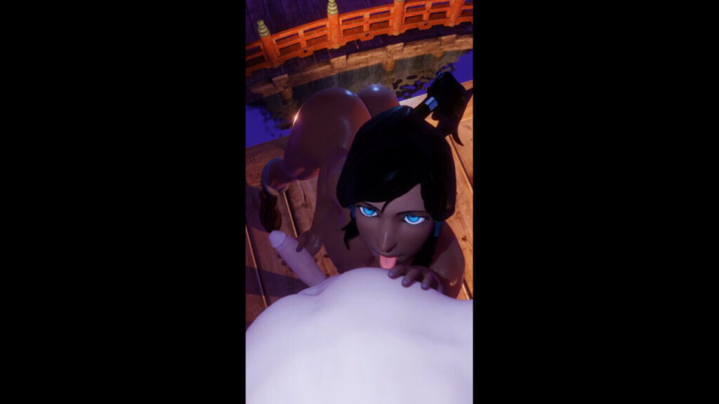 Korra giving a handjob pov