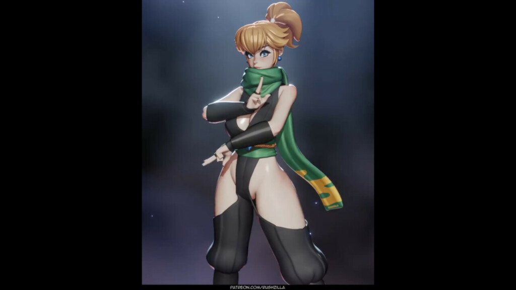 Peach in ninja costume
