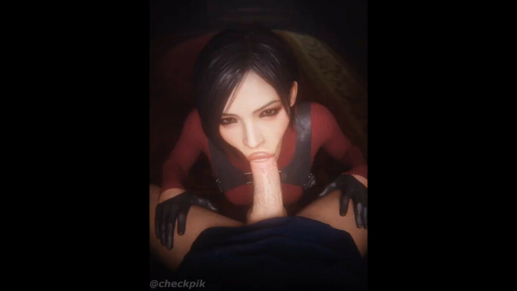 Ada Wong giving a fellatio pov
