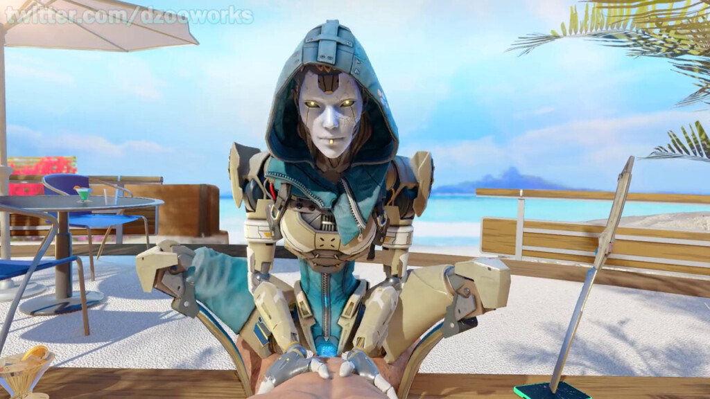 Ash riding on the beach pov