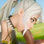 Clara giving a blowjob