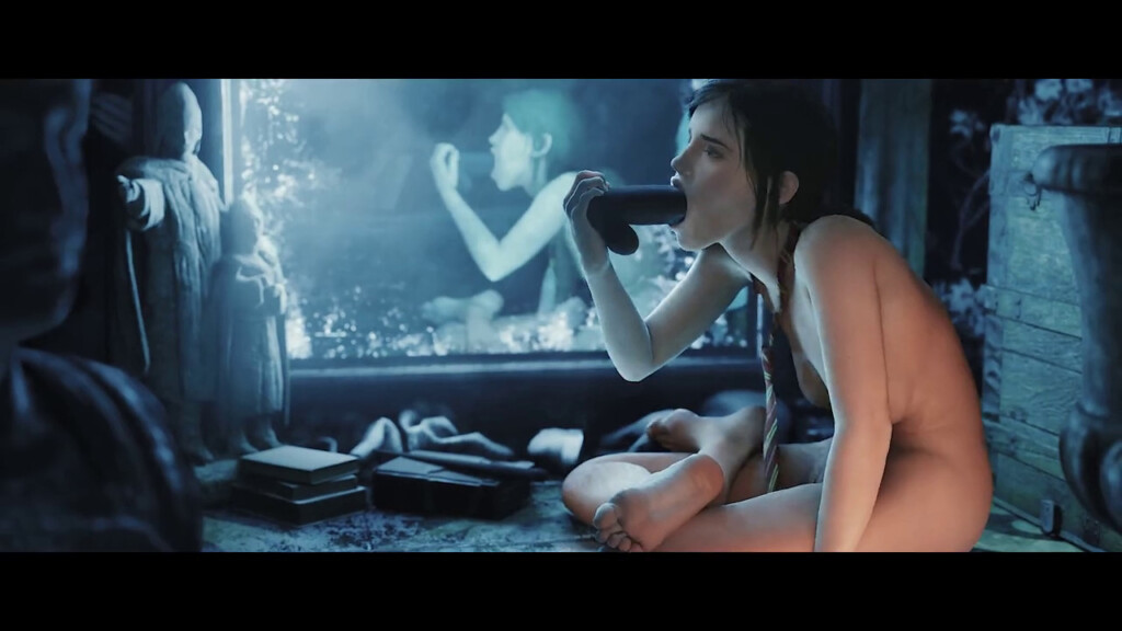 Hermione sucking a dildo