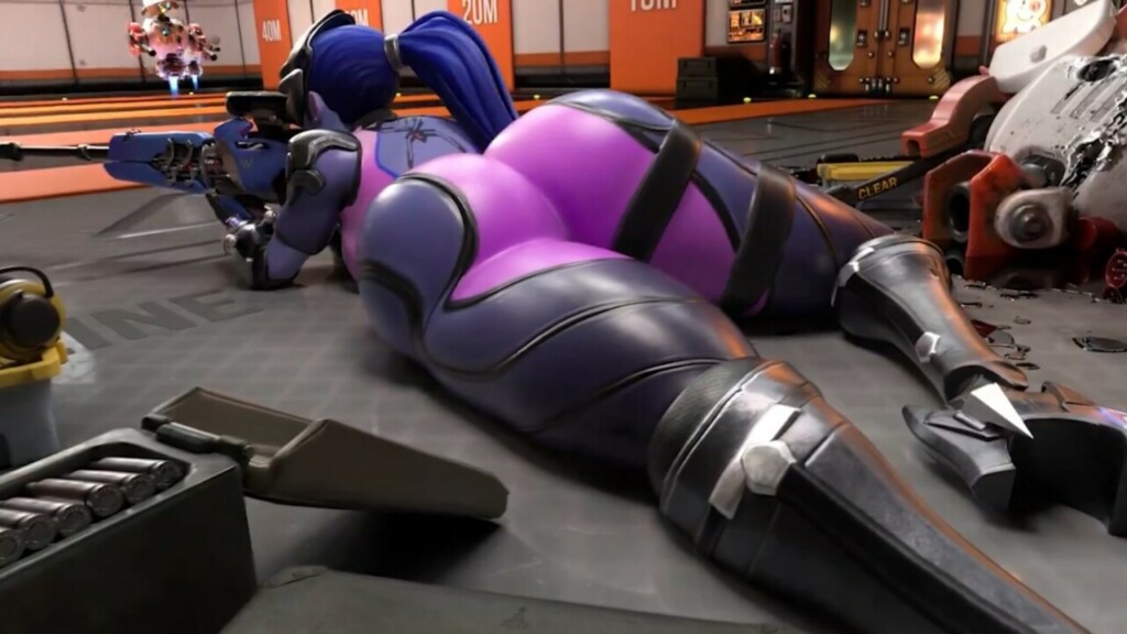 Widowmaker having a target practice