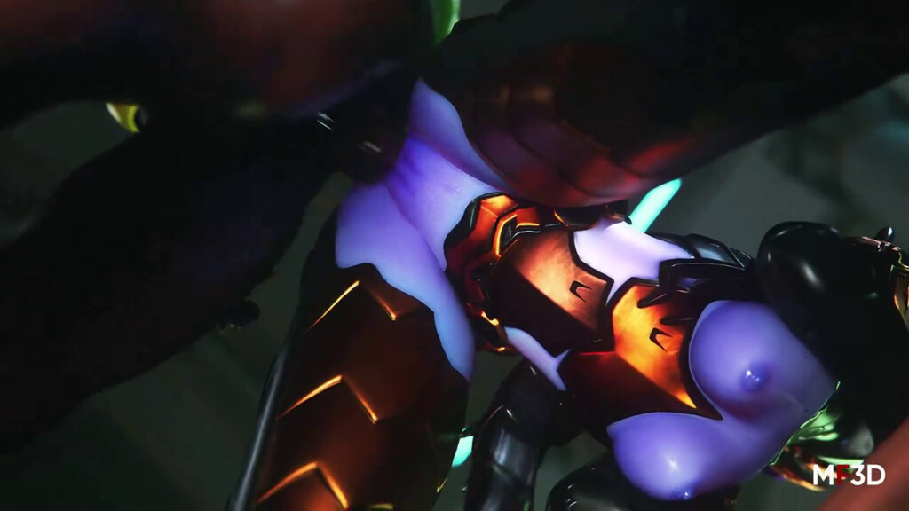 Widowmaker in her armor and creampied