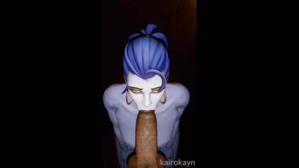 Widowmaker sucking Futanari Pharah pov