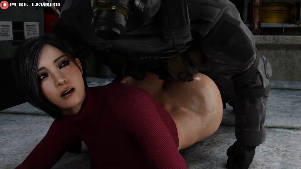 Ada Wong proneboned by a guard