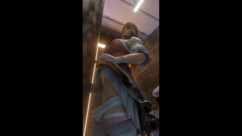 Lili taking a cock from a gloryhole