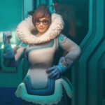Mei giving a tour in Overwatch headquarter