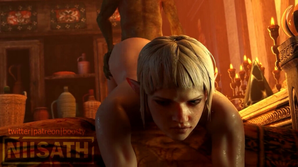 Sera getting fucked by a goblin