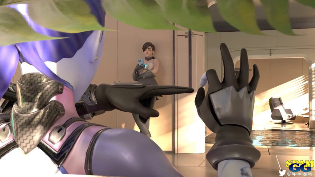 Tracer not entertaining Futa Widowmaker