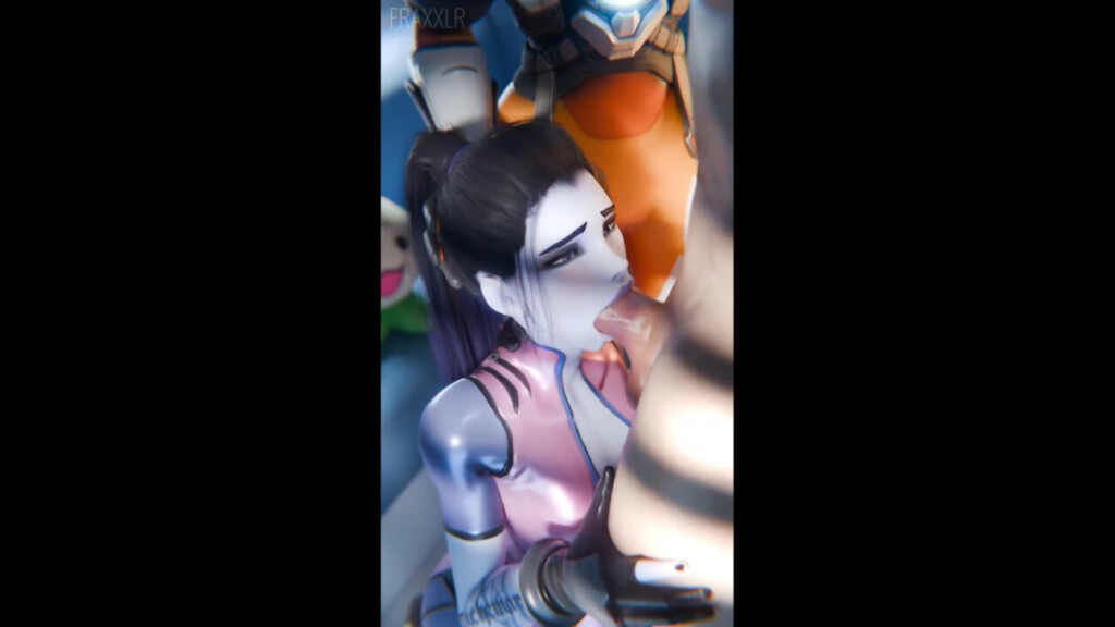 Widowmaker blowjob with Tracer's guidance