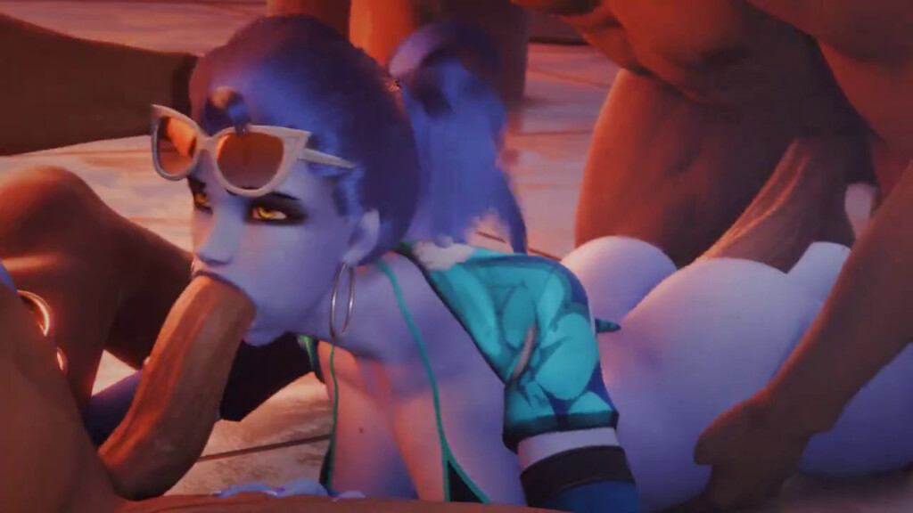 Widowmaker deepthroat and proneboned