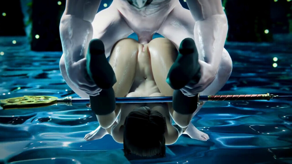 Yuna anal in piledriving position