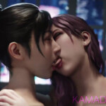 SeonHee and Chitose kissing