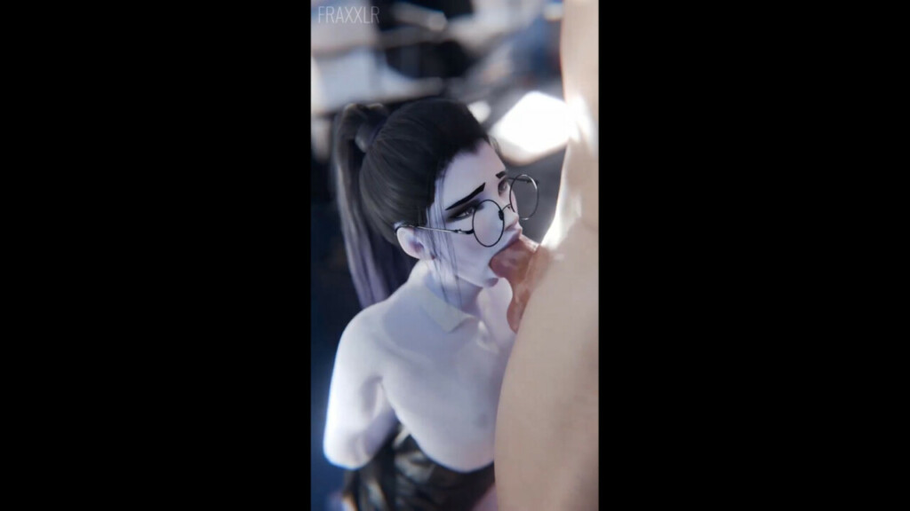 Secretary Widowmaker on her knee