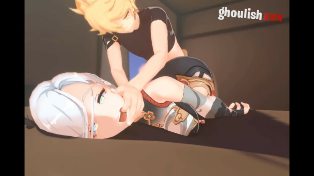 Shenhe getting pounded hard by Aether