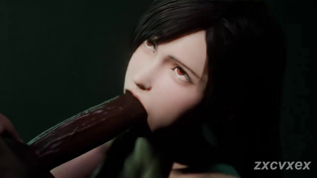 Tifa goes balls deep and facial