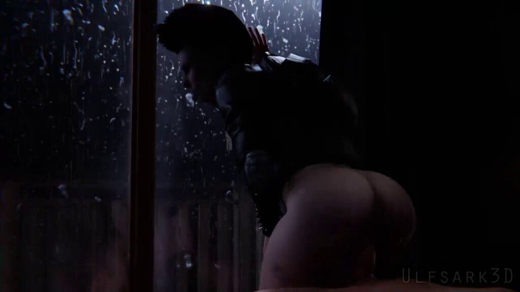 Ana Larive reverse cowgirl ride
