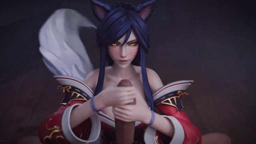 Classic Ahri double handjob pov