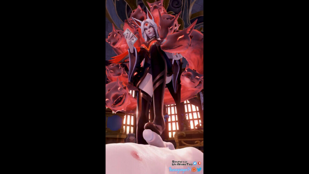 Getting pegged by Risen Legend Ahri