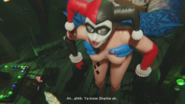 Harley Quinn carried and fucked by Sharkie