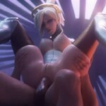 Mercy carried reverse cowgirl anal