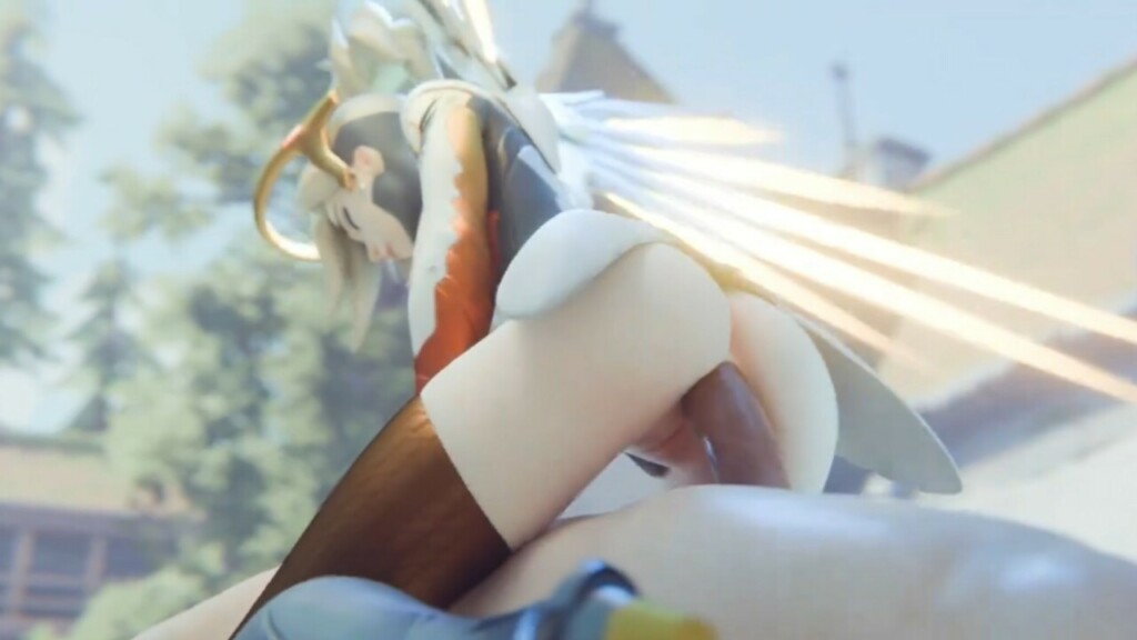 Mercy cowgirl riding slowly