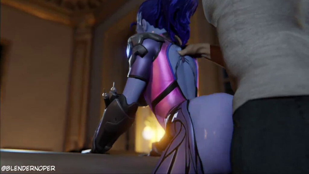 Widowmaker getting her jiggly butt pounded