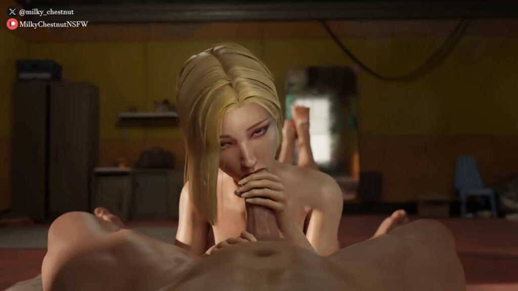 Android 18 giving a blowjob pov