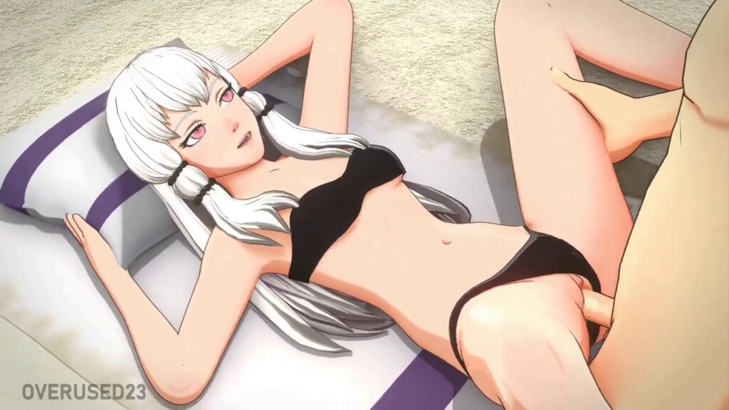 Fucking and cumming on Lysithea at the beach