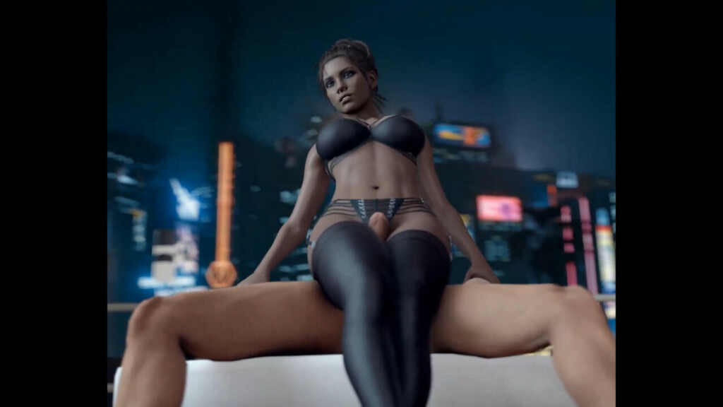Panam Palmer sitting thighjob