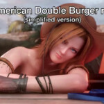 Tina all American double burger