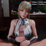 Wang Yuanji giving a handjob pov