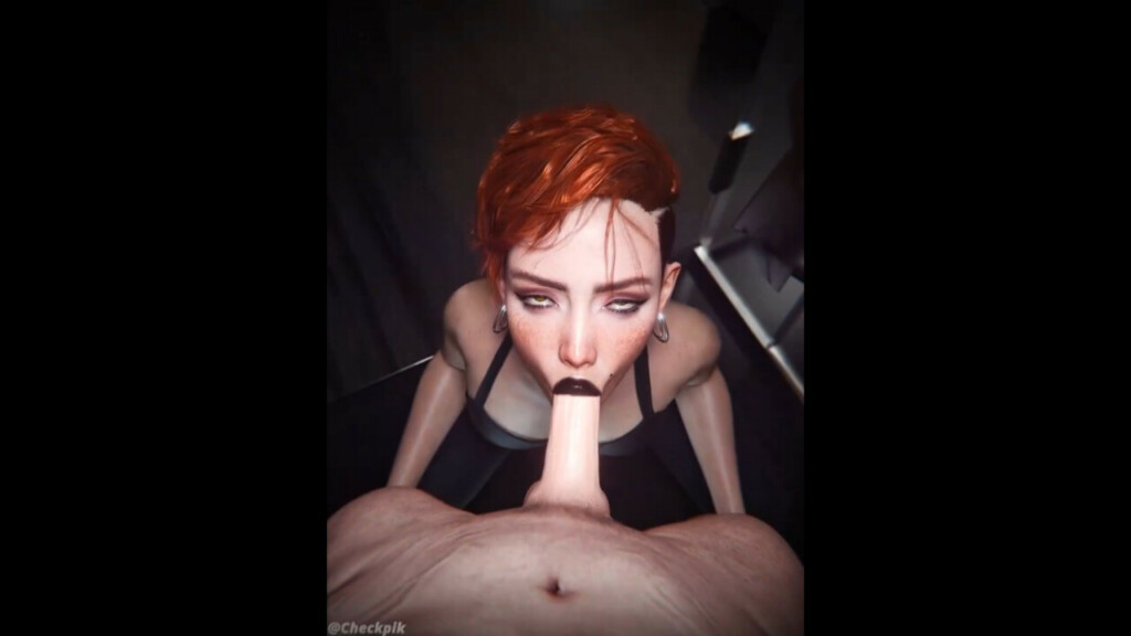Aurore Cassel giving a fellatio
