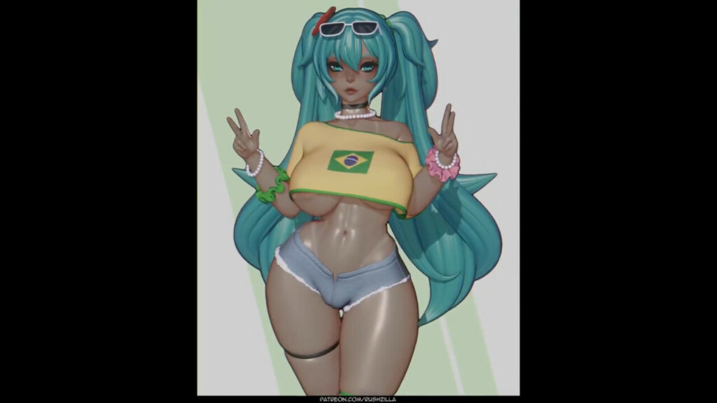 Brazilian Miku's thicc assets