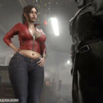 Claire Redfield first meeting with Mr X