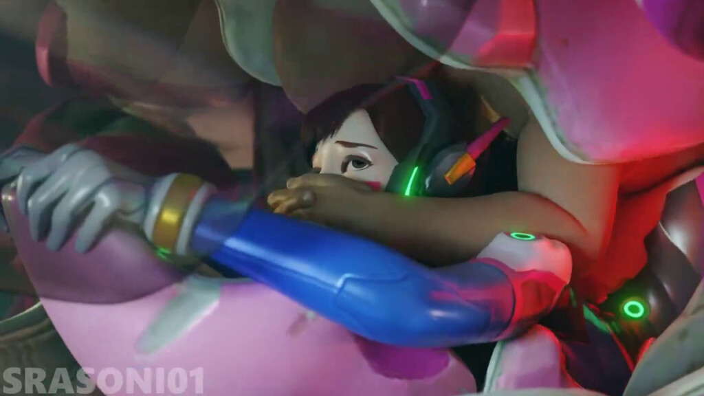 D.va fucked and creamed in her mecha