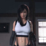 Tifa Lockhart takes off her panties