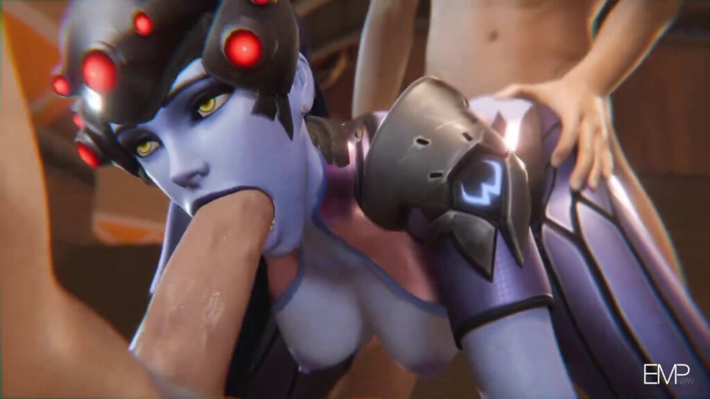 Widowmaker getting spitroasted