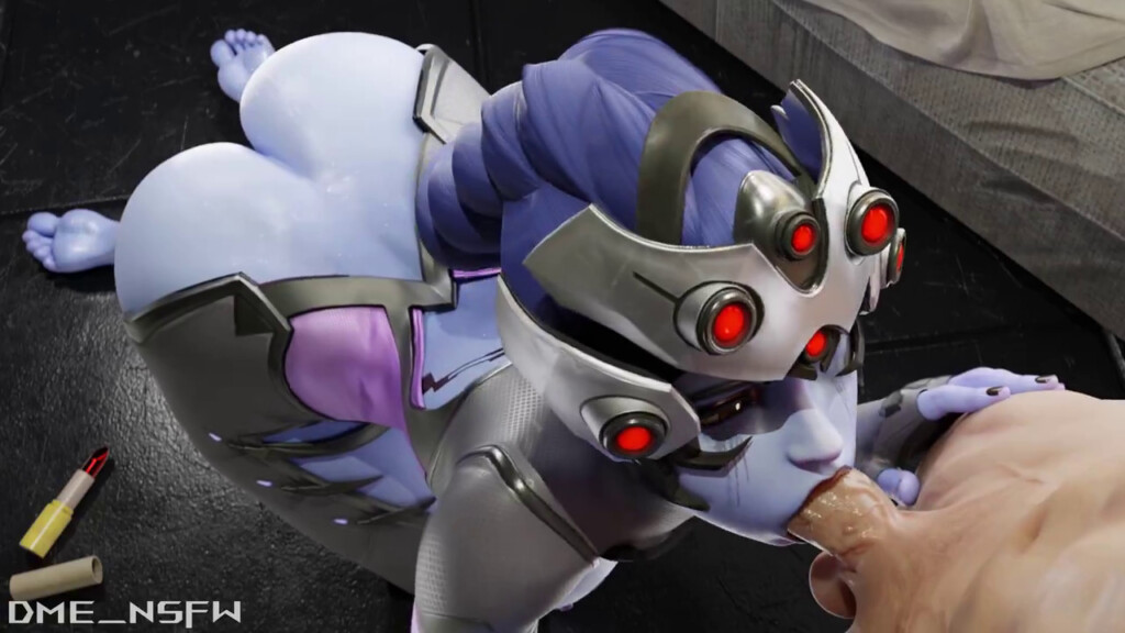Widowmaker giving a fellatio