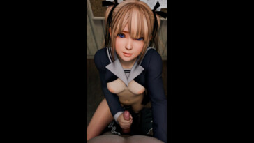 Marie Rose handjob closeup