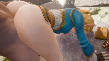 Princess Zelda bending over pov