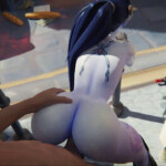 Widowmaker bending over pov