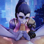 Widowmaker foot, hand, blowjob