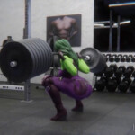 Caught by She-hulk in the gym