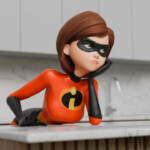 Elastigirl showing a party trick