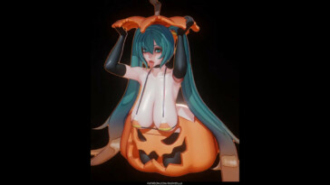 Hatsune Miku is ready for Halloween